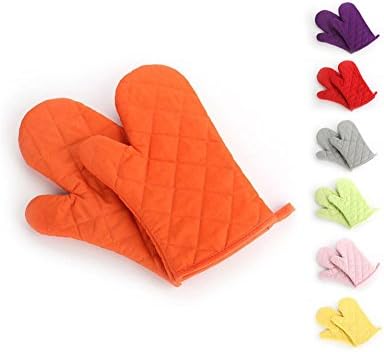 Mănuși de cuptor, mănuși de bucătărie Premium rezistente la căldură mănuși supradimensionate matlasate din bumbac și poliester,
