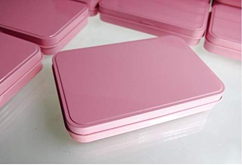 Anncus 100 PC -uri cutii de metal roz cu cutie de ambalare cosmetică promoțională cadou cu cutie pentru ochi pentru umbră carcasă