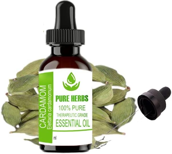 Ierburi pure Cardamom Pure și Natural Terapeauutil Ulei esențial de 15 ml