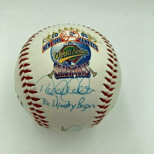 Derek Jeter The Dynasty Begins a semnat 1996 Baseball World Baseball Steiner Coa - baseball -uri autografate