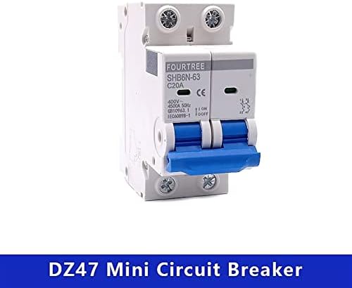 BELOF 1buc 2 poli Mini Circuit Breaker Cutout miniatura de uz casnic aer comutator MCB montare 400V~ CType 36mm