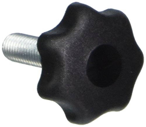 KIPP 06220-408X25 Negru Termoplastic/Stele de oțel, M8 Fir extern, Stil L, Metric, 32 mm Diametru, 25 mm Lungime cu șurub,