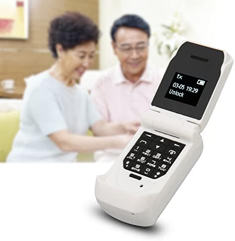 Telefon flip mic Chiciris, ecran OLED 0,66 inch 64x48 Telefon Flip Bluetooth pentru seniori
