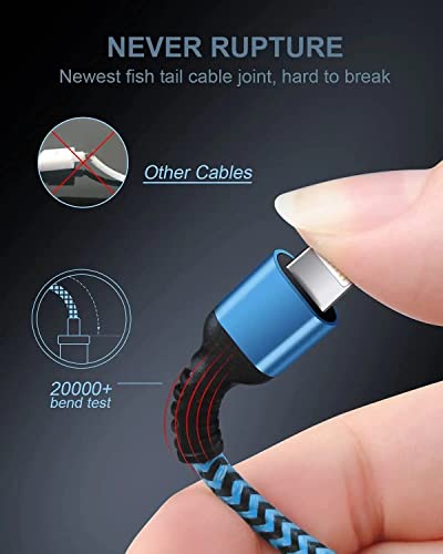 Cablu USB C la Lightning 3ft / 5pack, cablu certificat USB-C Apple Încărcare rapidă pentru iPhone 14 Pro Max 13 12 11 Se X