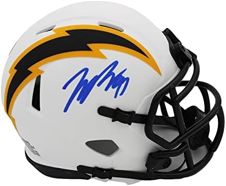 Joey Bosa a semnat Los Angeles Chargers Speed lunar NFL mini cască-autografe NFL mini căști