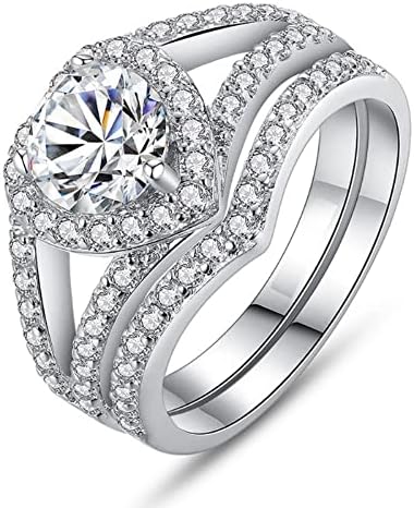 2023 accesorii noi Set de logodnă Lady Zirconia inel de modă inel Creativ Inele de inel pentru fiica mea inel Rugați - vă peste