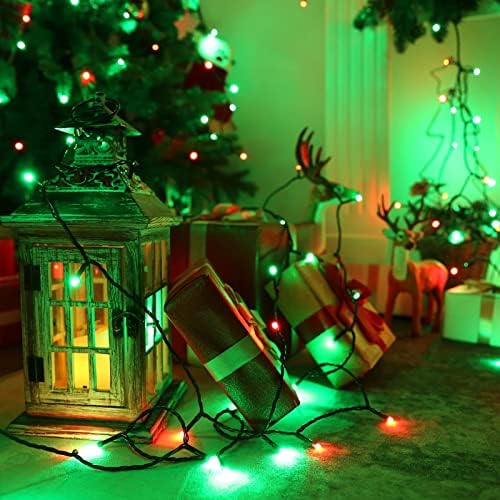 Lumini de Crăciun care schimbă culoarea Joomer, 66ft 200 LED 19 culori RGB Lumini de Crăciun în aer liber, Fairy Dimmable Twinkle