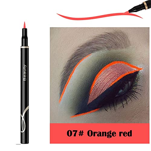 12 culori fin fibra lichid Eyeliner lungă durată sudoare dovada rainbow Eye Liner 0.6 ml frumusețea în interiorul coreeană