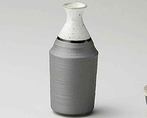 Tetsu Kessho 2.8inch Set de 5 Sake Carafes Grey Ceramic fabricat în Japonia